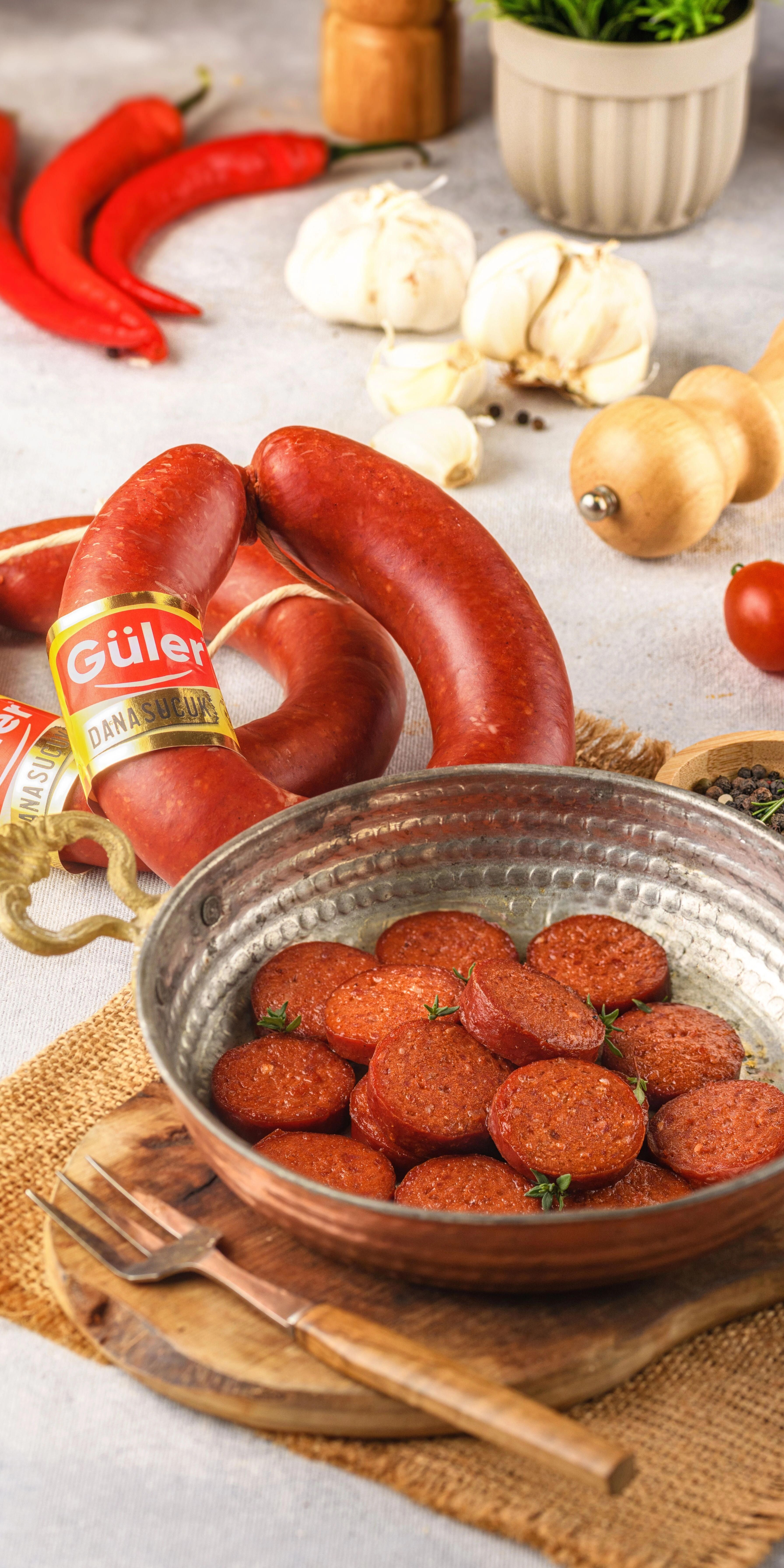 Güler Kangal Sucuk 500 g | %100 Dana Etiyle Geleneksel Kangal Formu