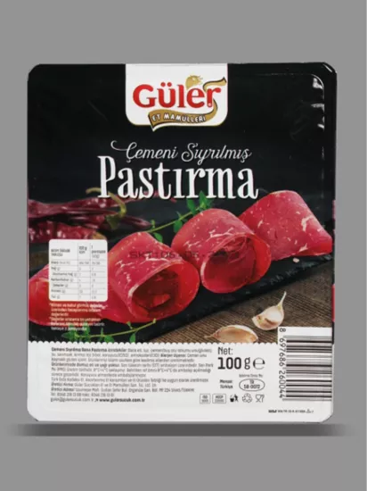 Güler Çemeni Sıyrılmış Seçme Pastırma 100 g
